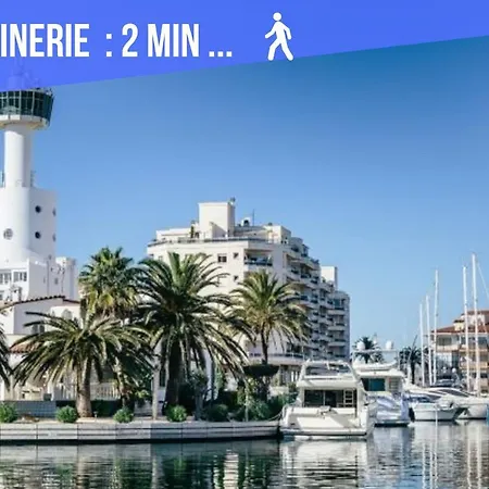 Appartement Unsejouraempuriabrava-terrasse-vue -clime- Wifi Parking Empuriabrava